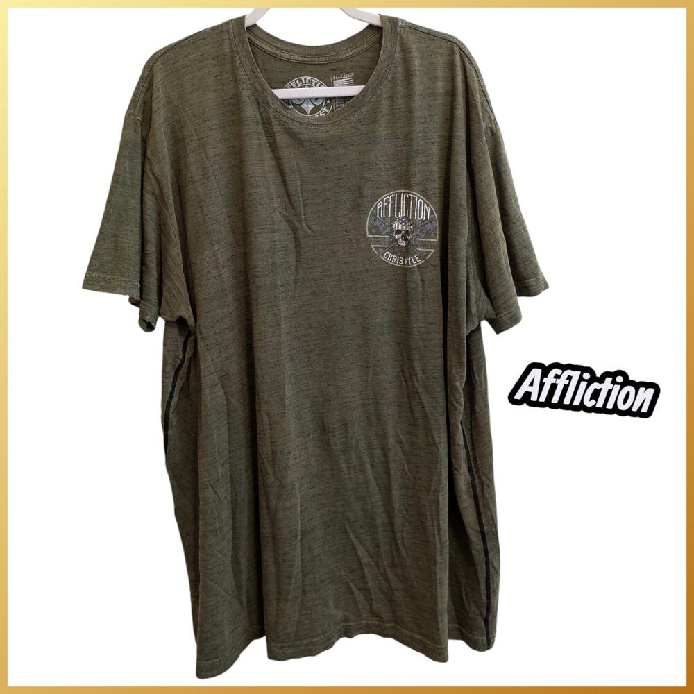 AFFLICTION Short Sleeve T-shirt Chris Kyle Men's 3X